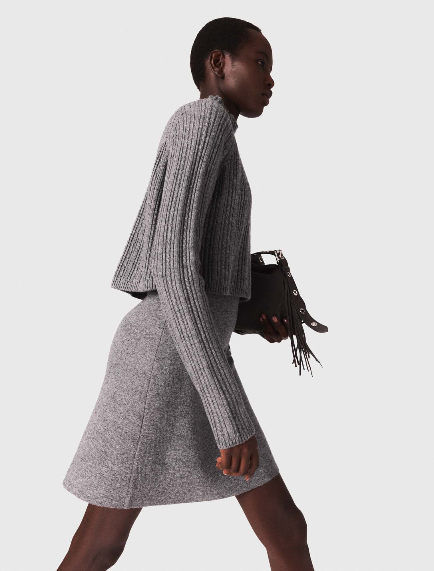 Robe en maille avec pull amovible
