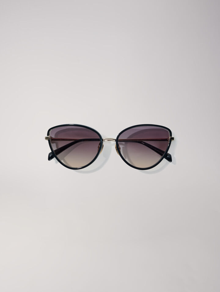 Metal cat eye glasses