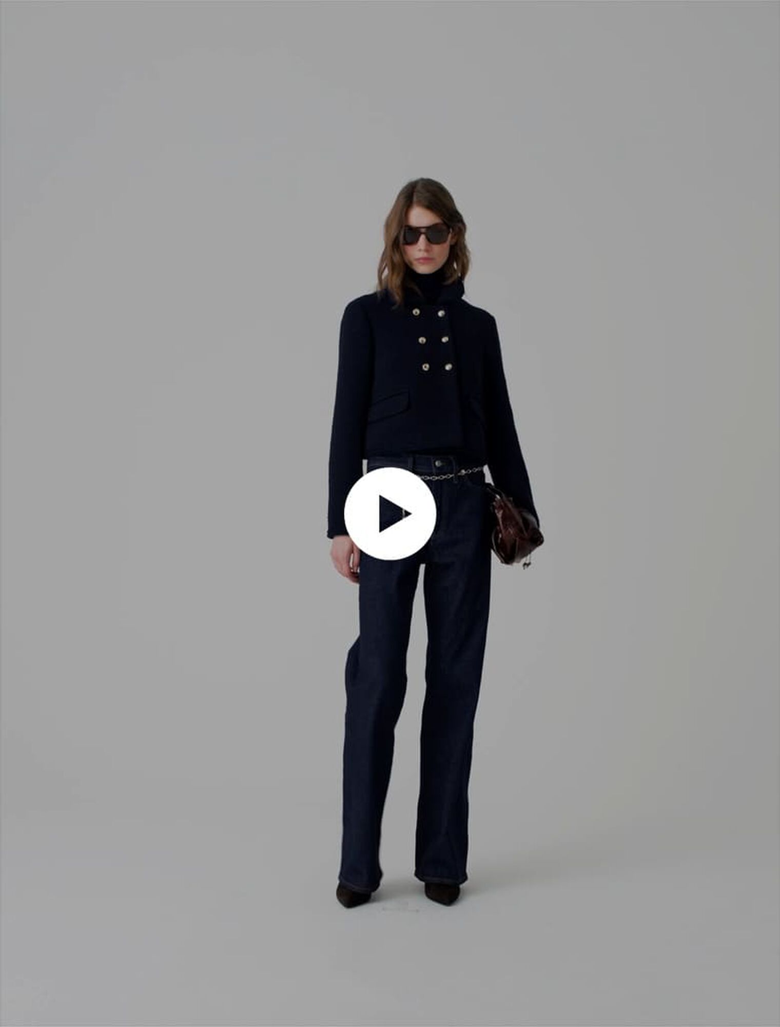 Veste courte en tweed
