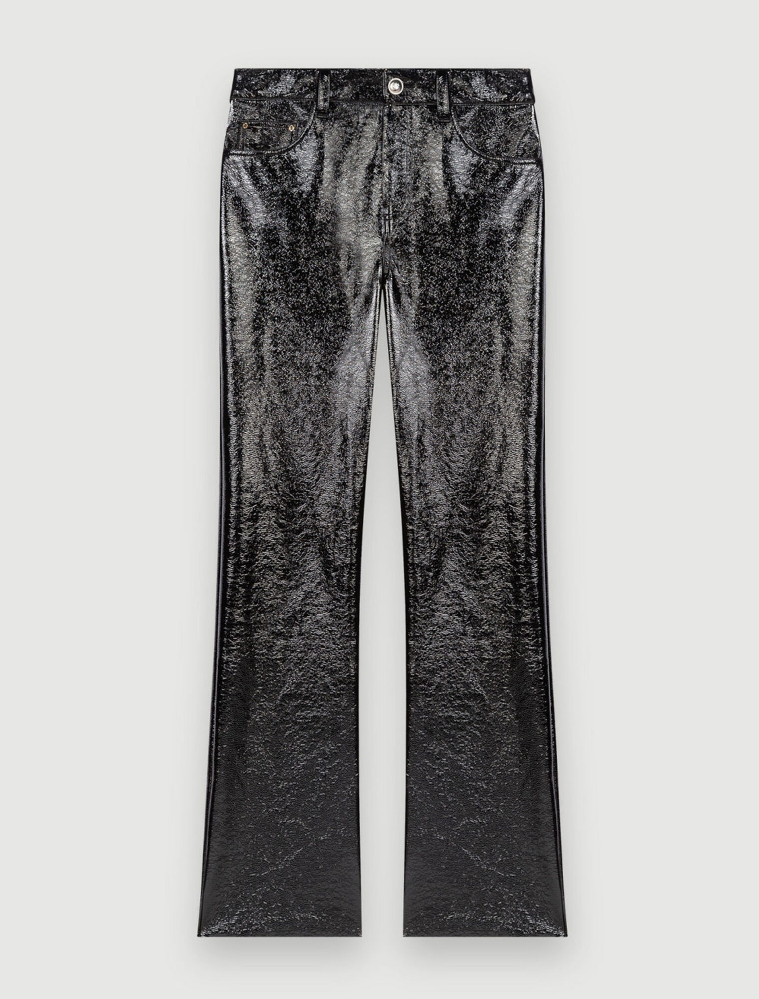Pantalon en vinyle évasé