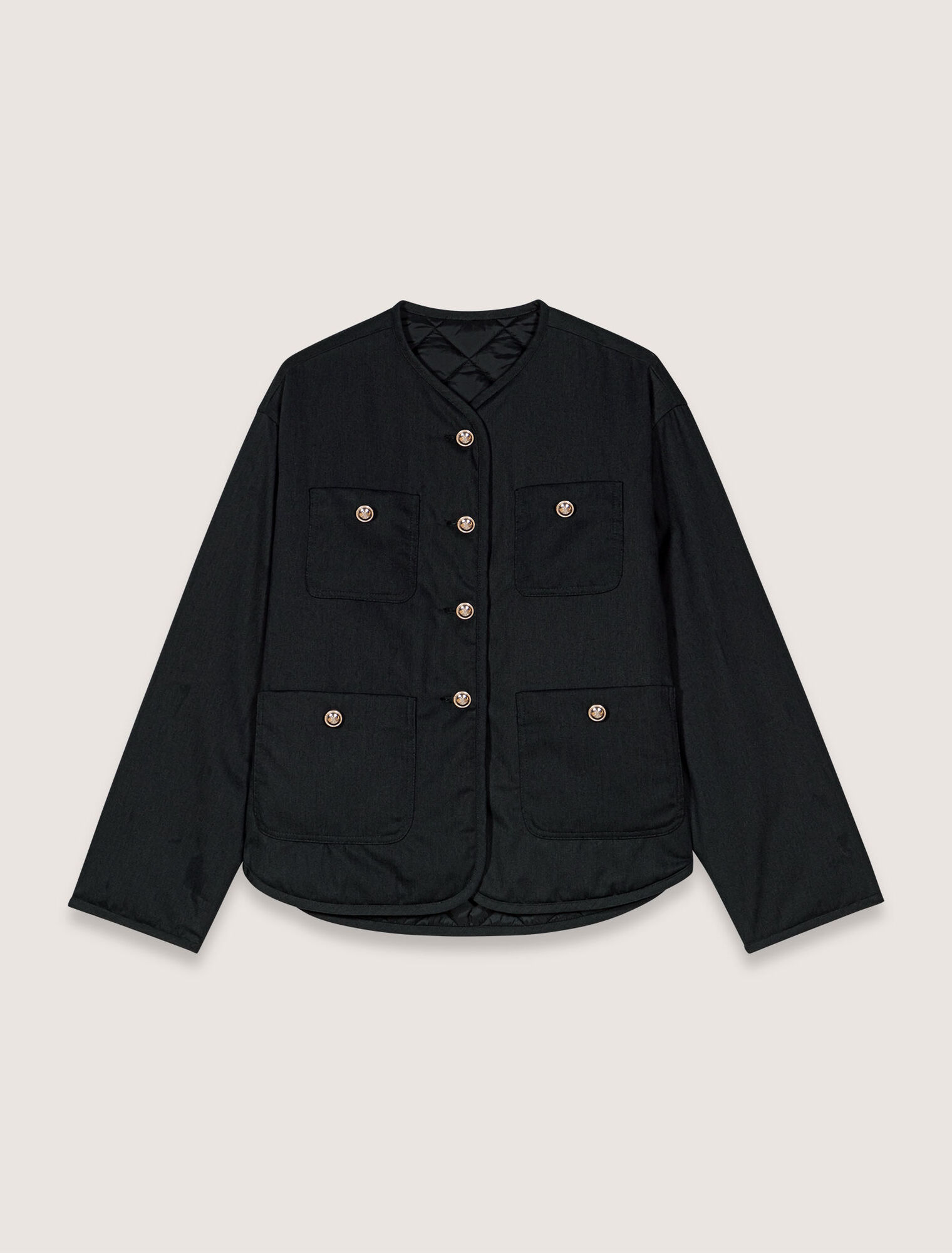 Reversible quilted coat