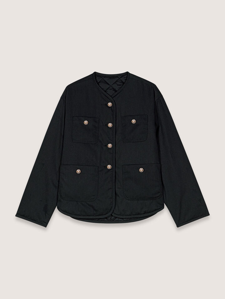 Manteau matelassé réversible