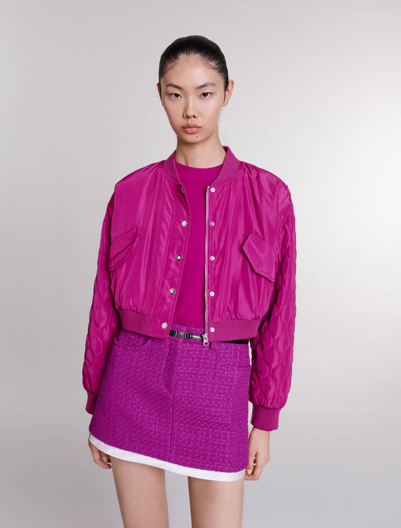 Blouson bomber court