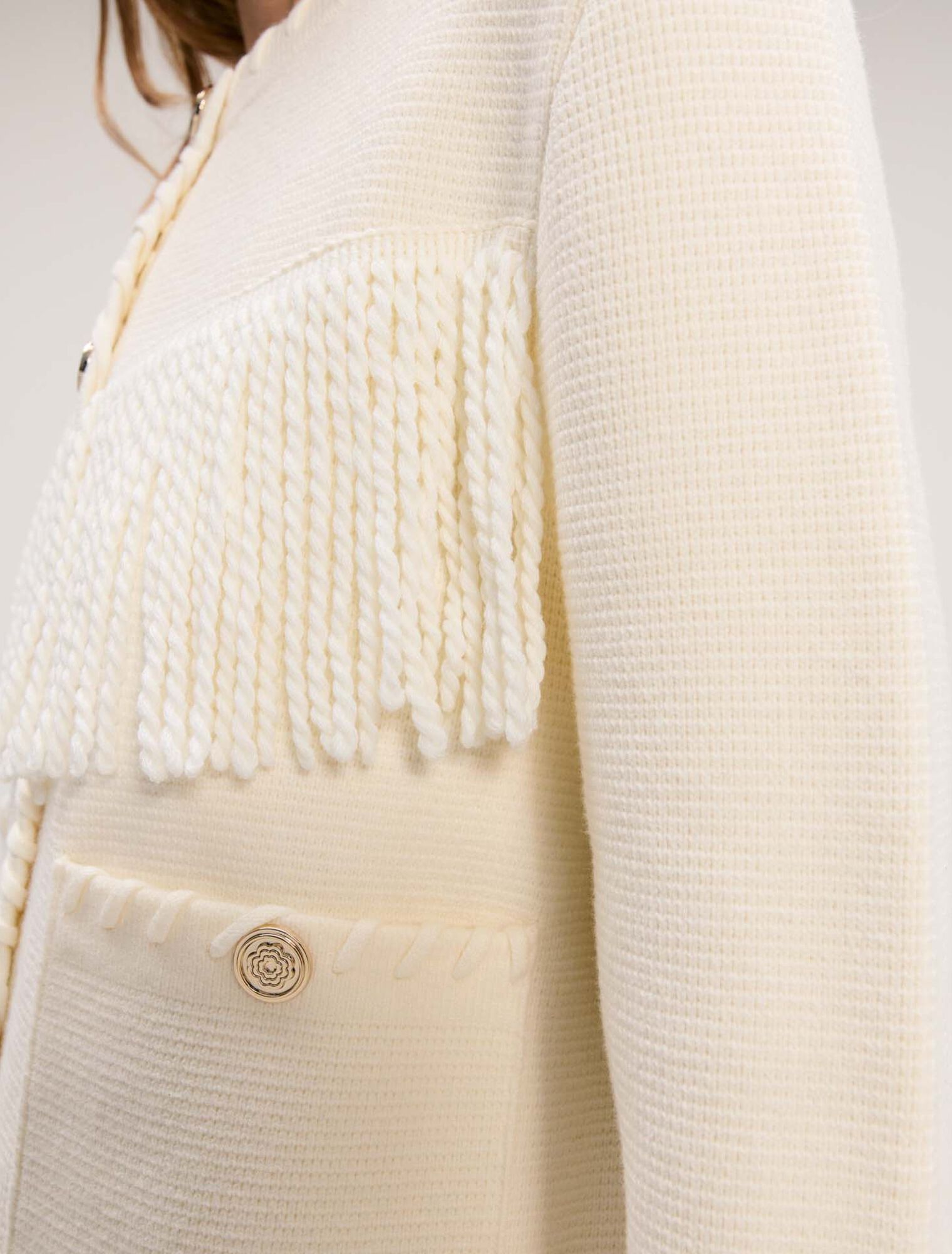 Cardigan à franges