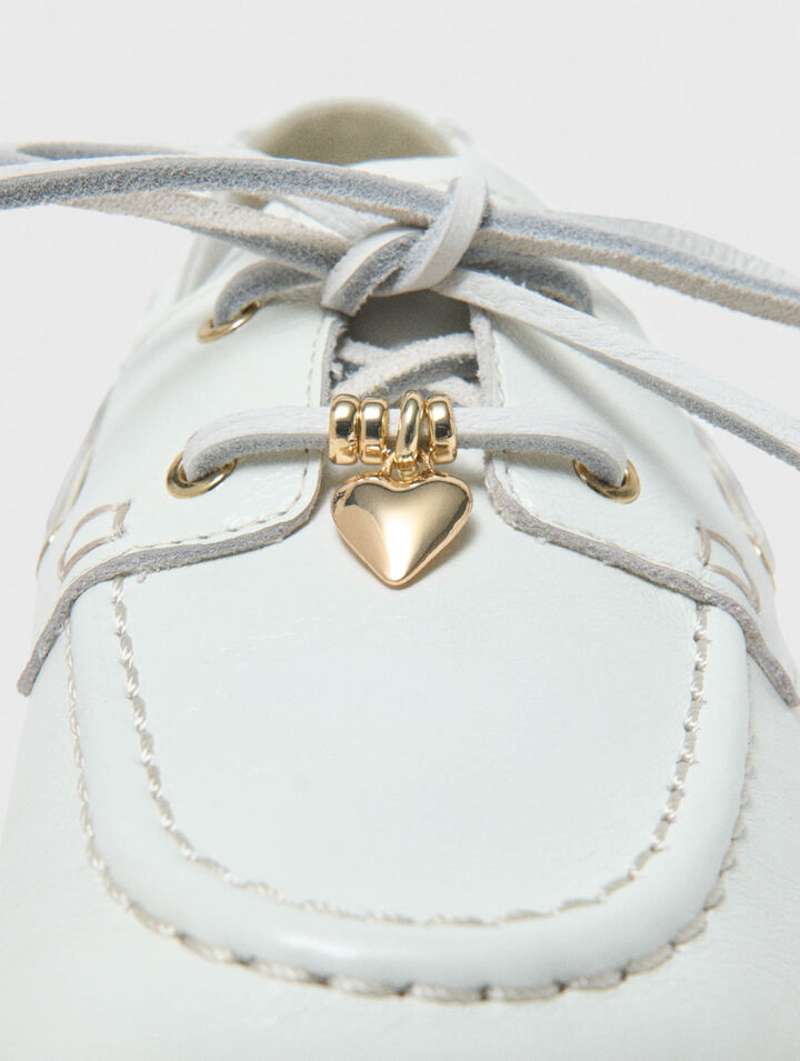 Mocassin bateau en cuir