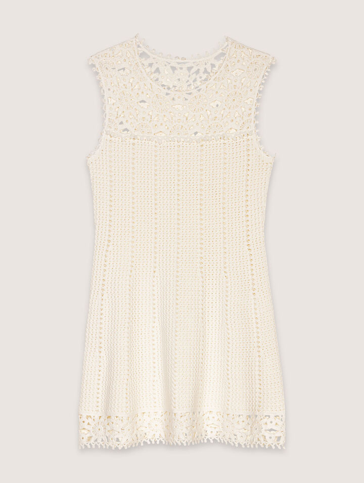 Robe courte en crochet