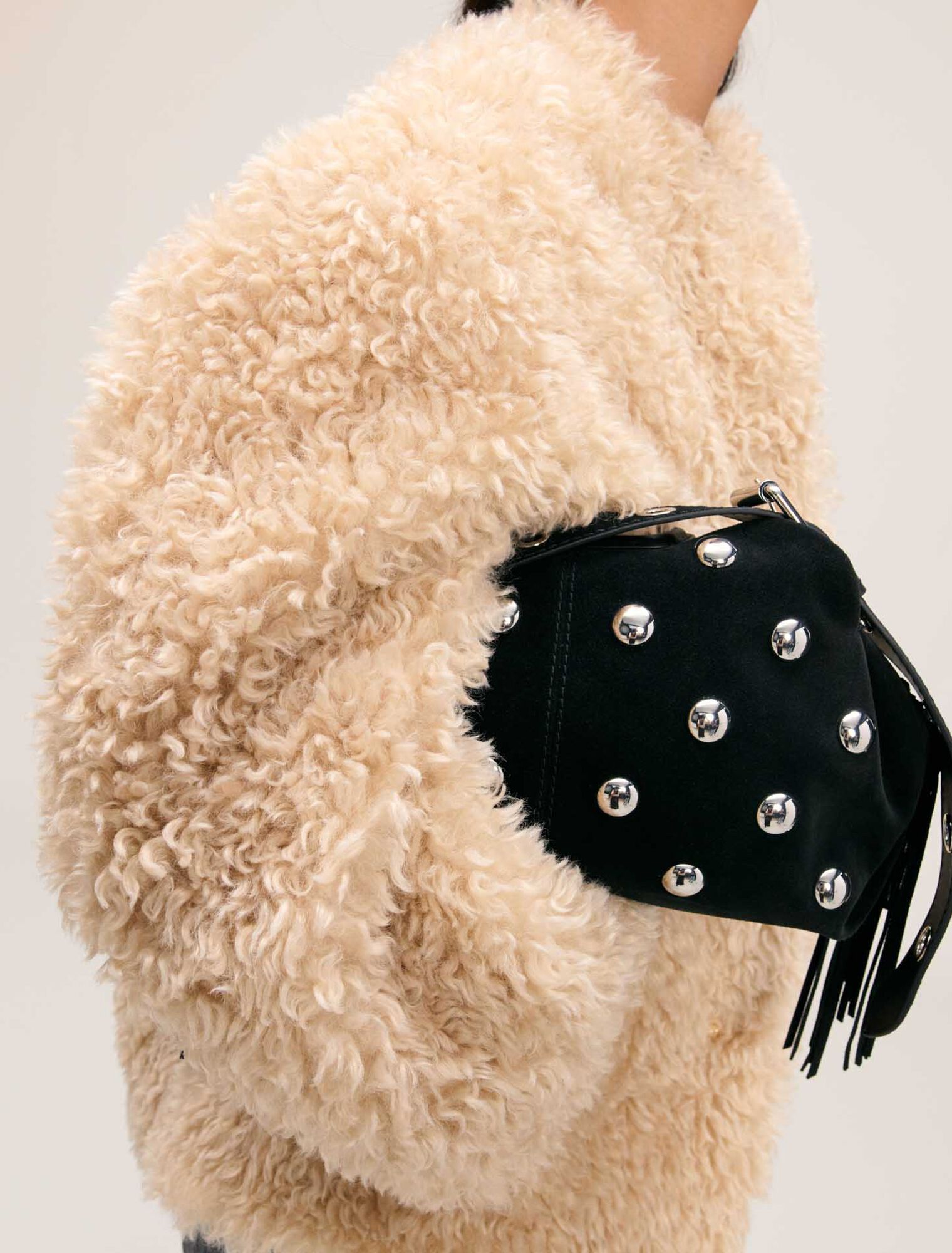 Miss M suede studded bag