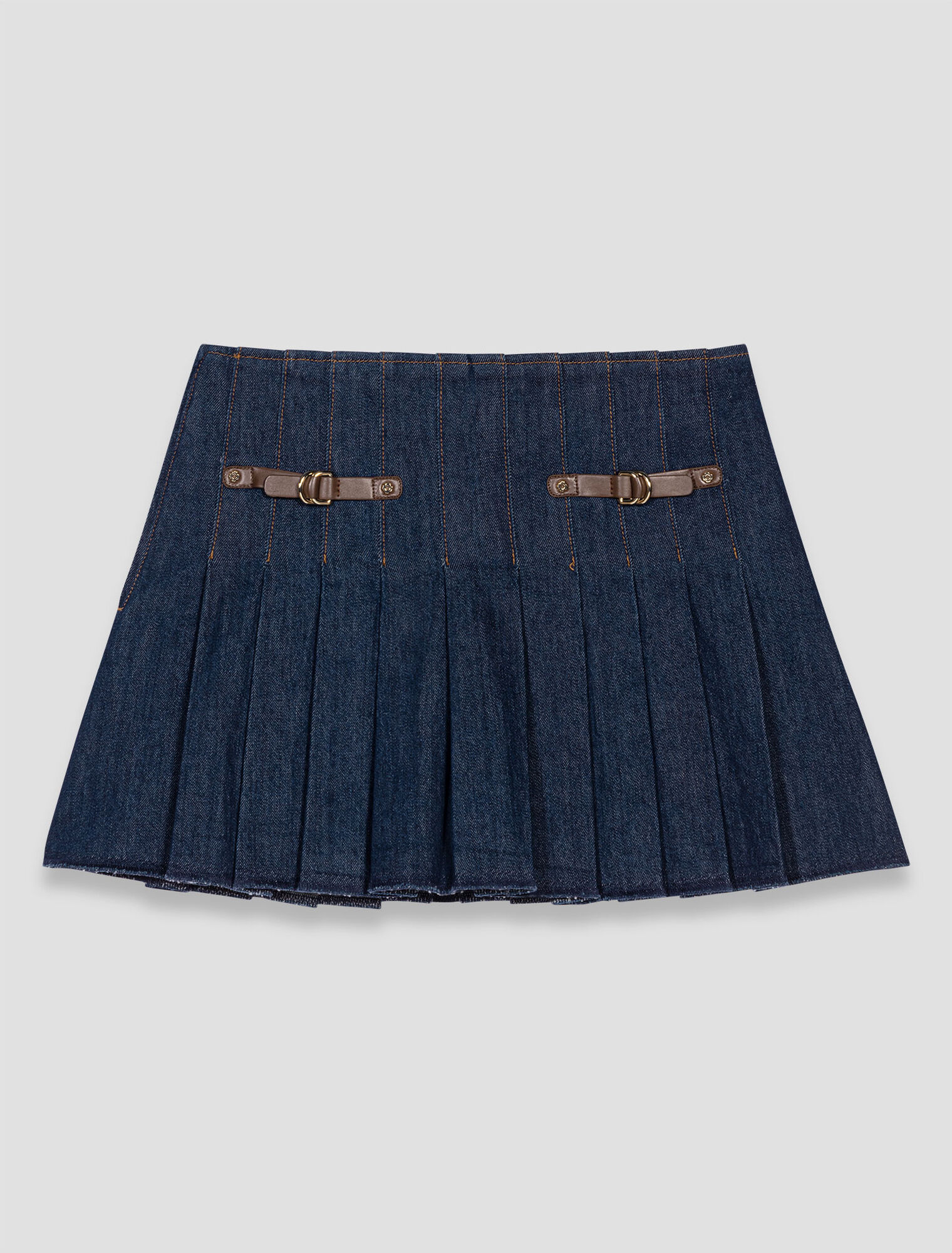 Jupe courte en denim avec doublure