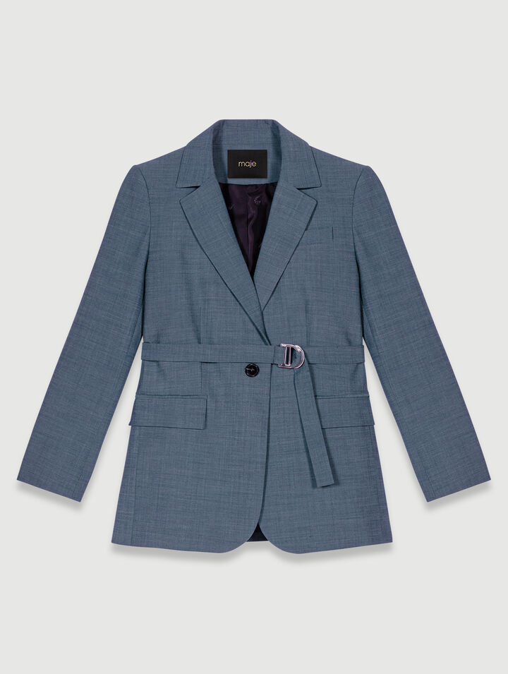 Veste de tailleur à ceinture