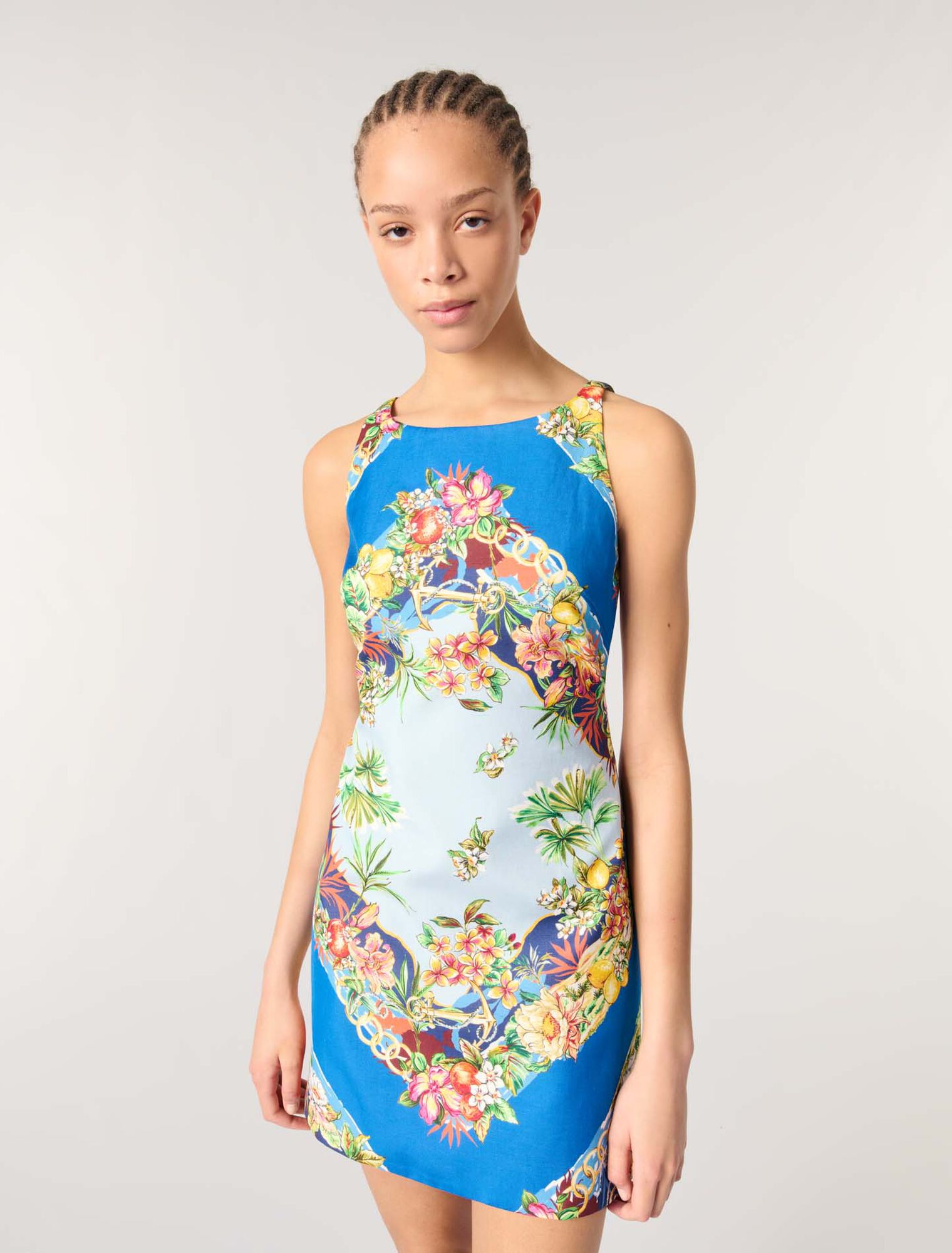 Robe droite imprimée