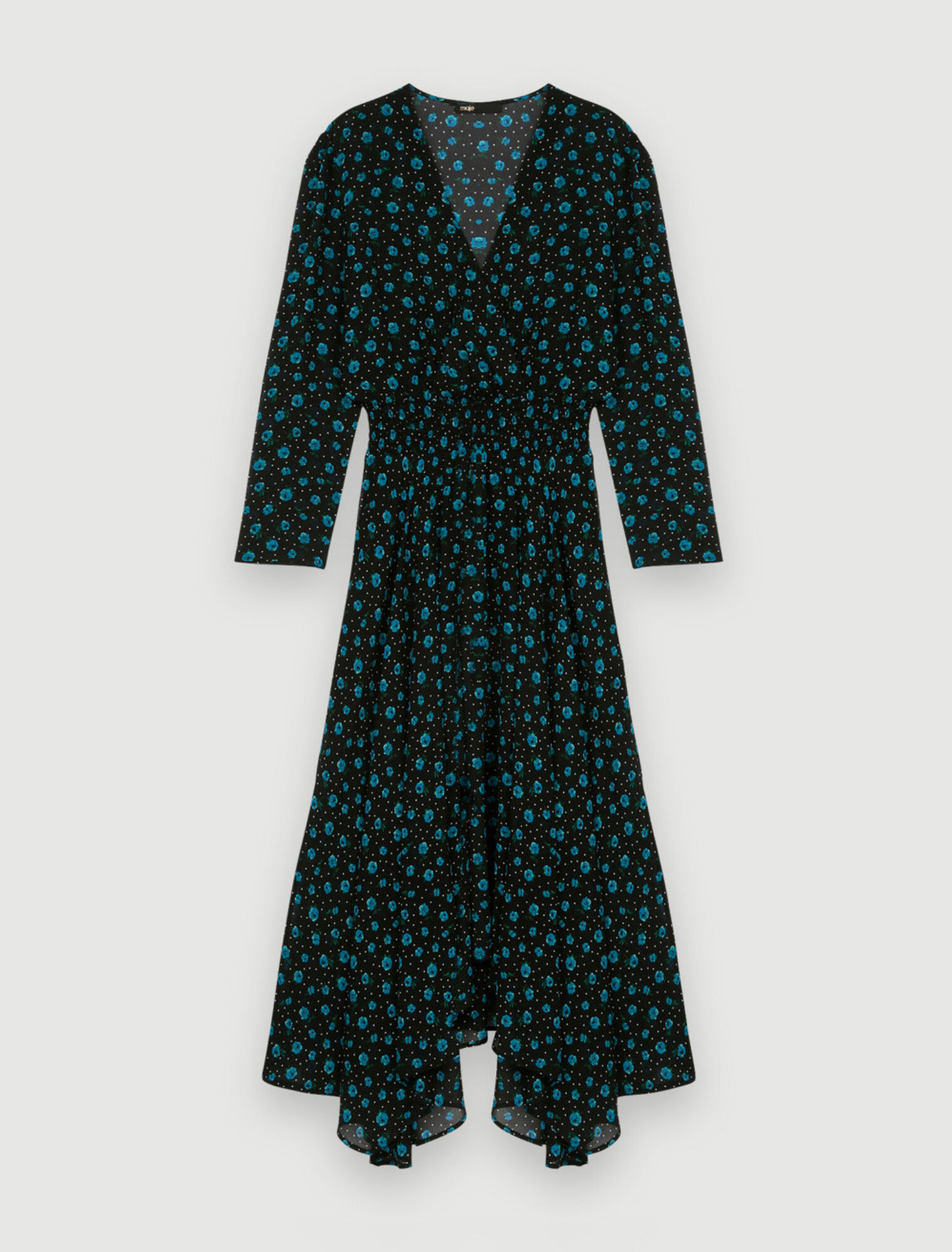 Leopard print chiffon dress