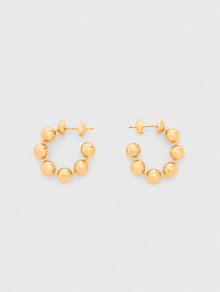 Sphere hoop earrings