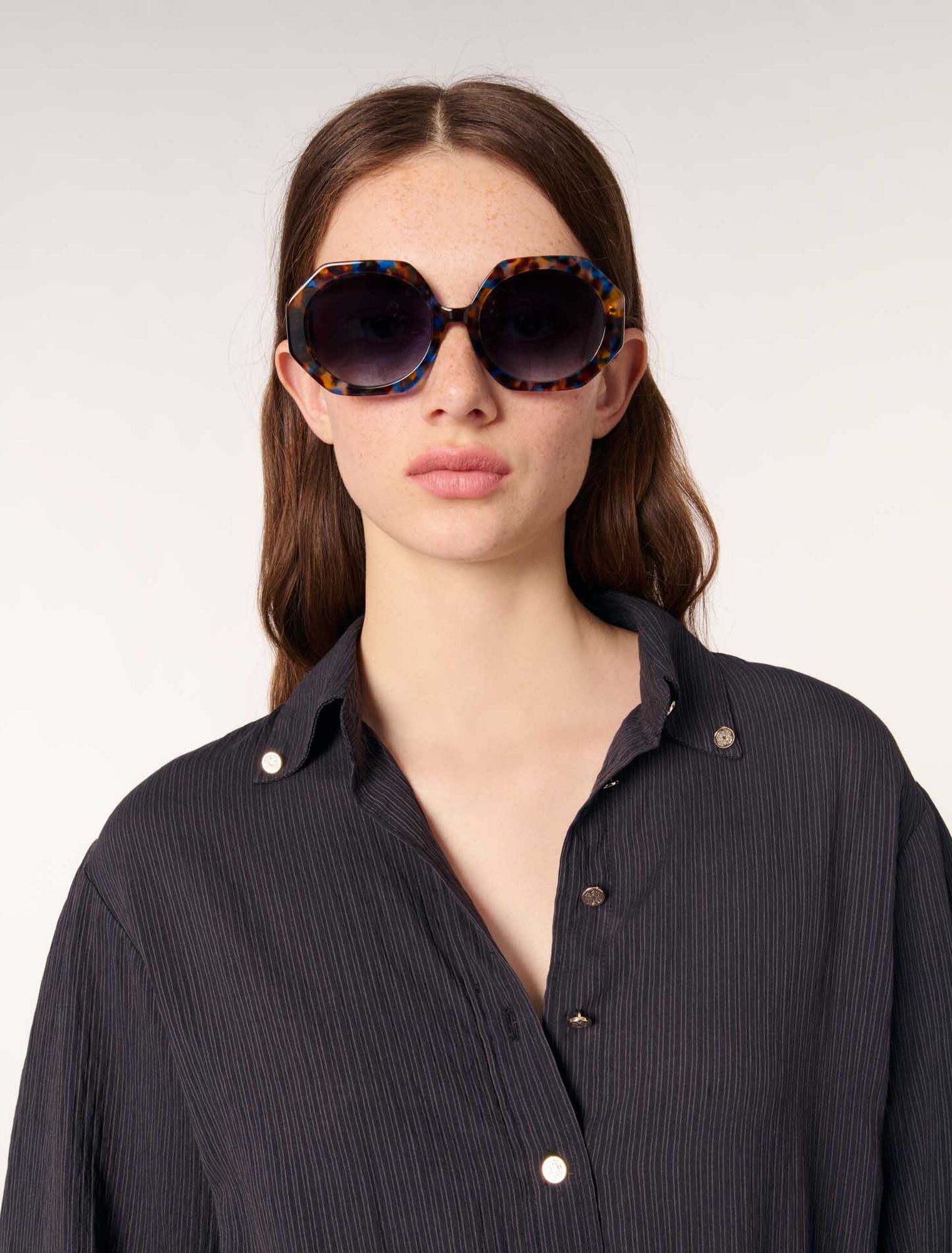 Robe courte en crêpe