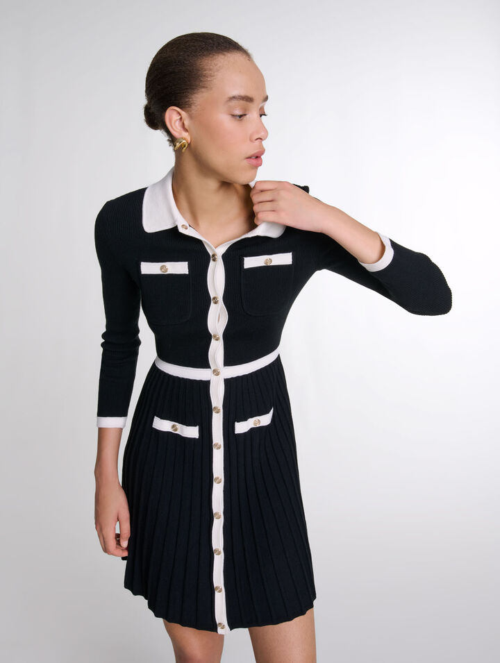 Robe courte en maille