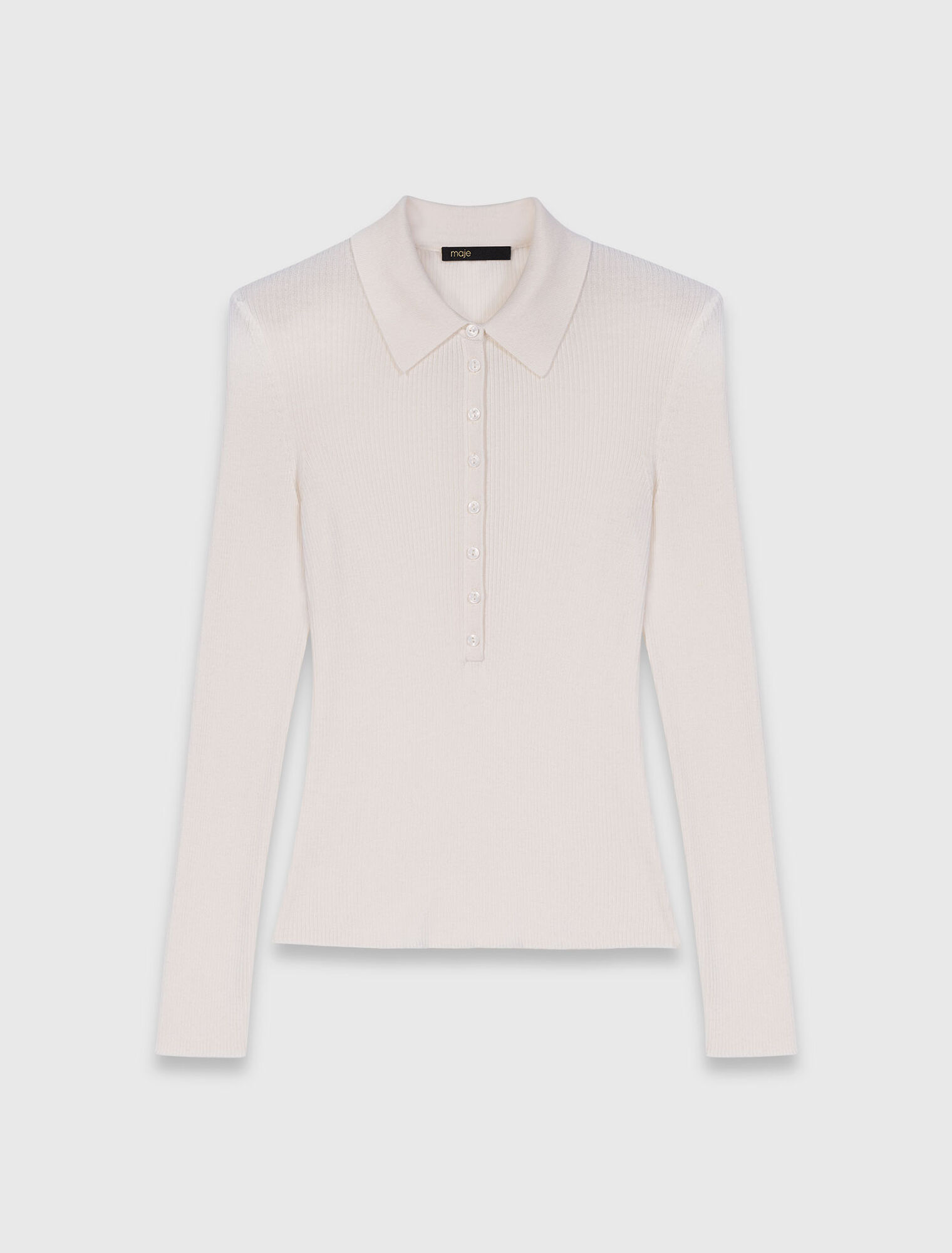 Pull cotel&eacute; &agrave; col polo