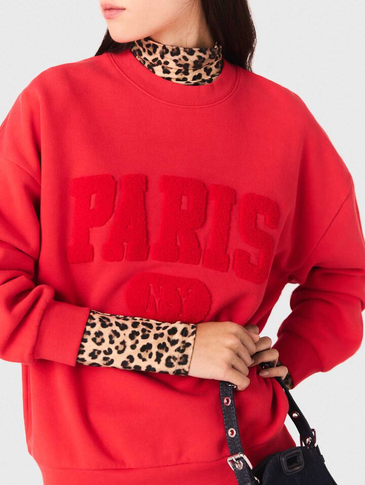 PARIS NY lettering sweatshirt