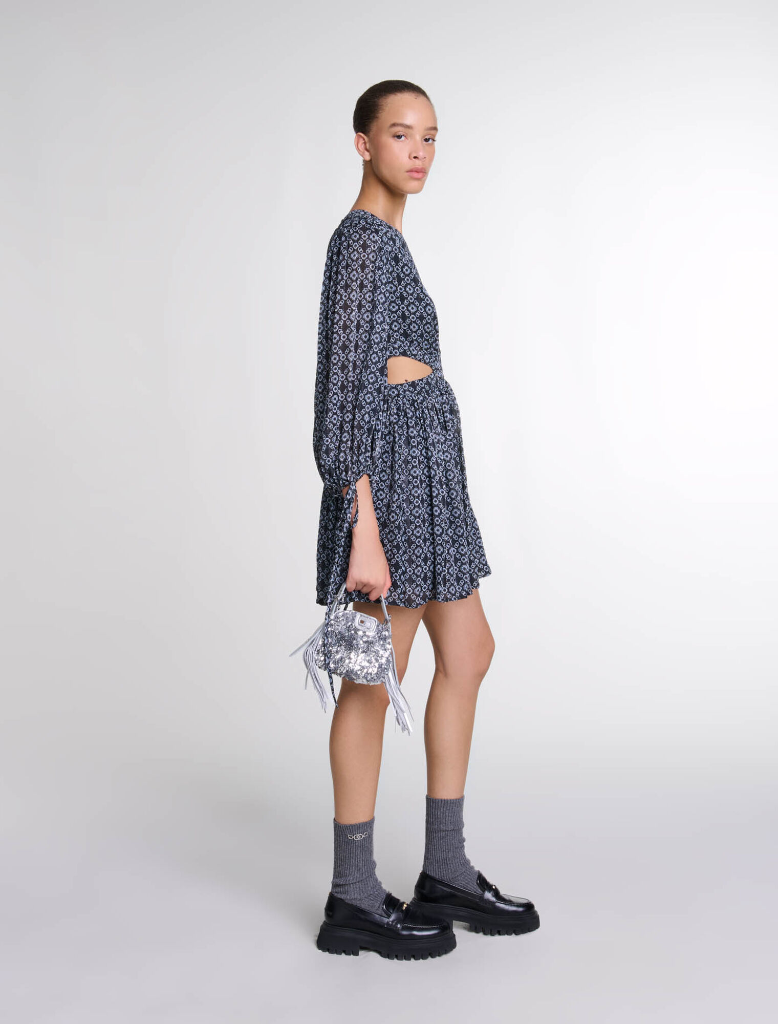 Short Clover motif dress