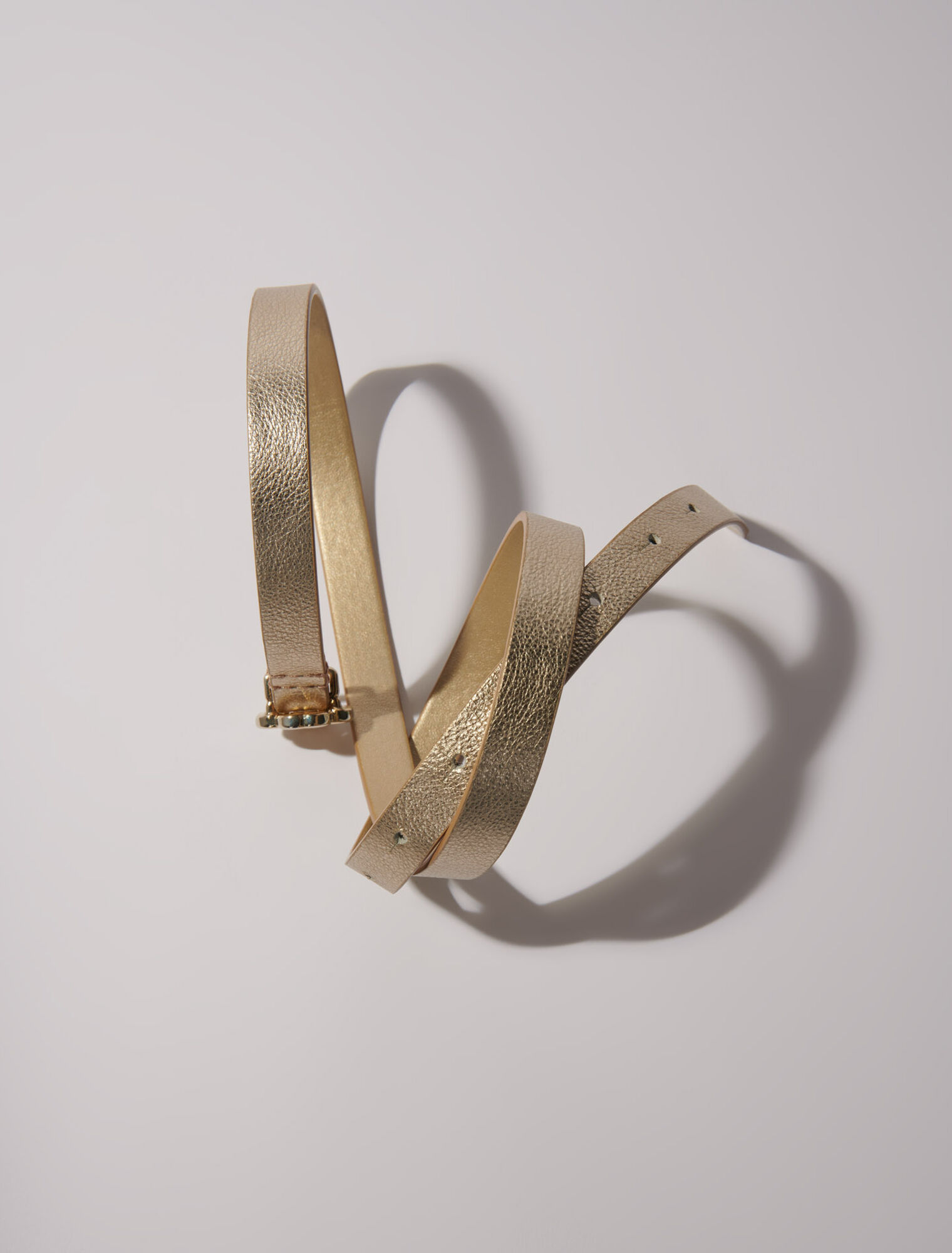 Ceinture fine à boucle Clover