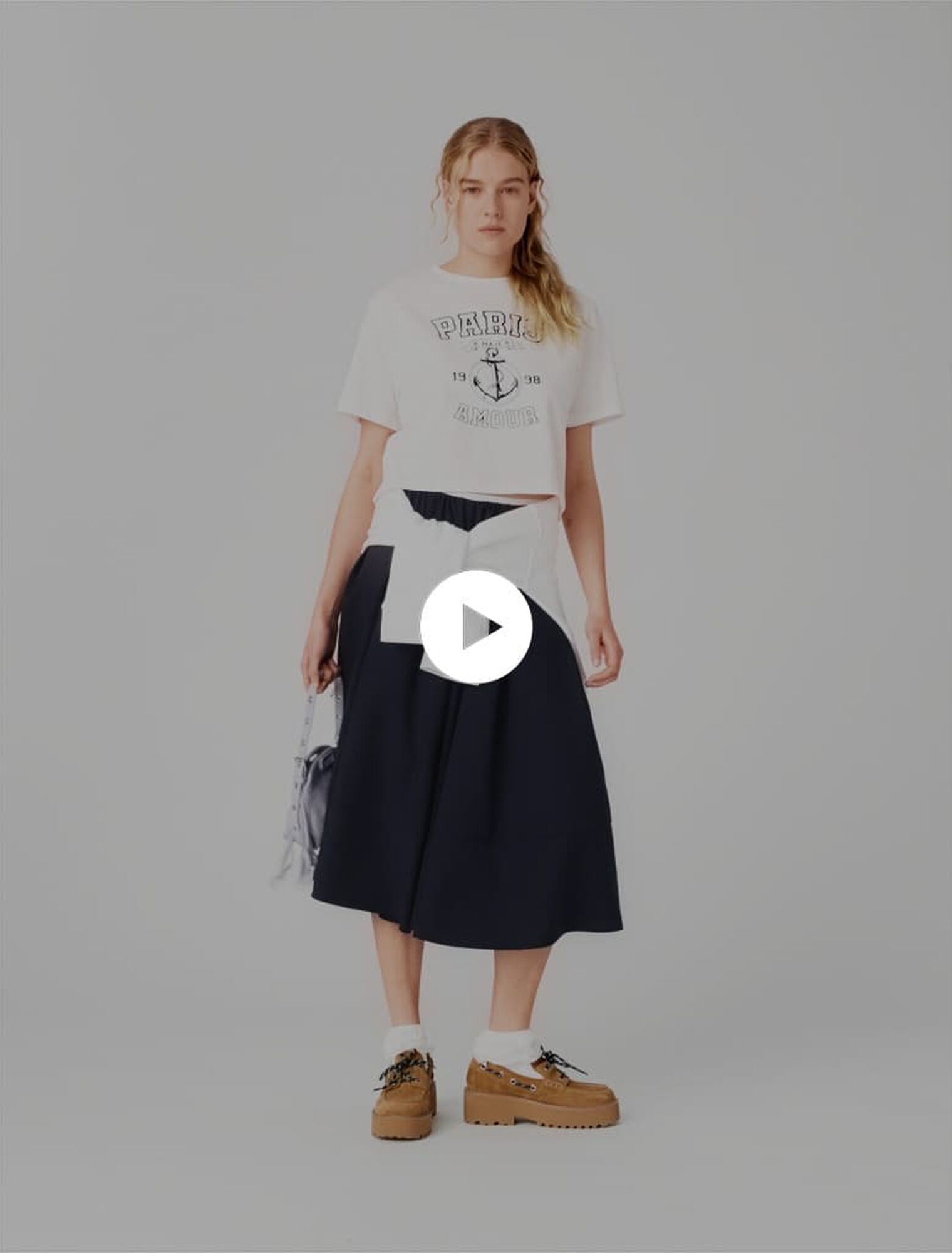 Sailor-print T-shirt