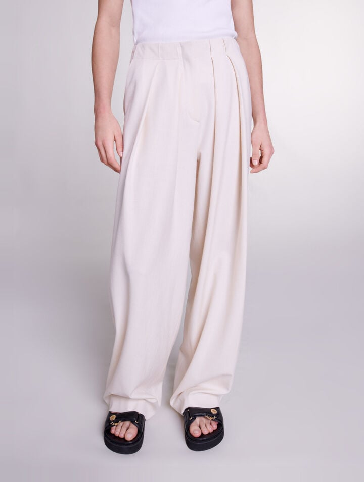 Pantalon de tailleur large