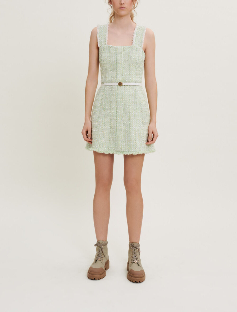 Maje robe tweed deals
