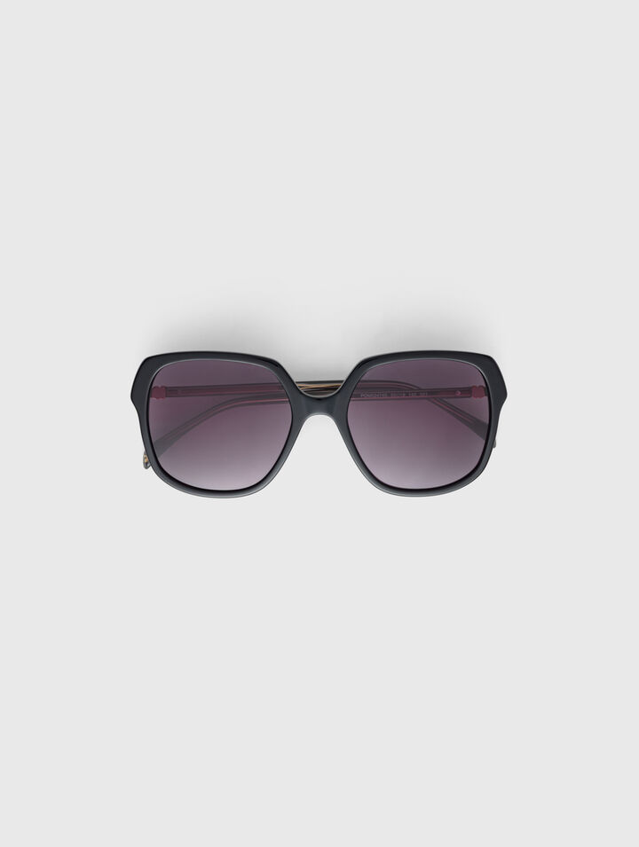 Lunettes oversize en ac&eacute;tate