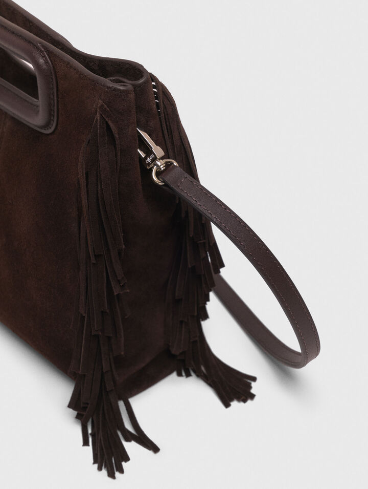 Sac M en cuir suède