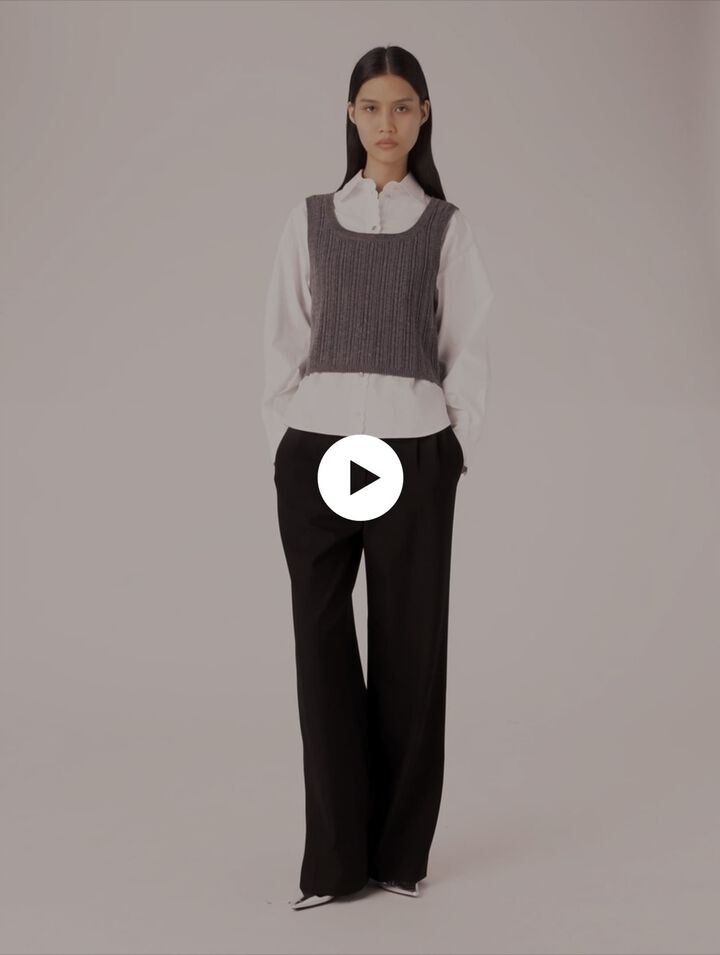 Pantalon large de costume