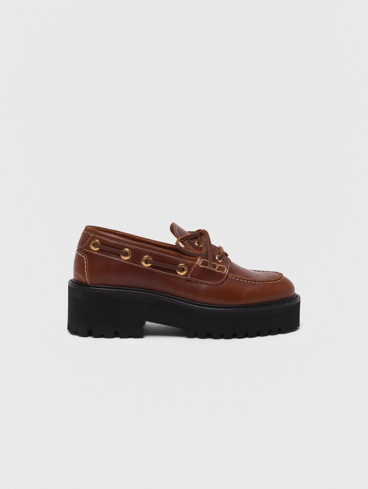 Mocassin bateau avec semelle chunky
