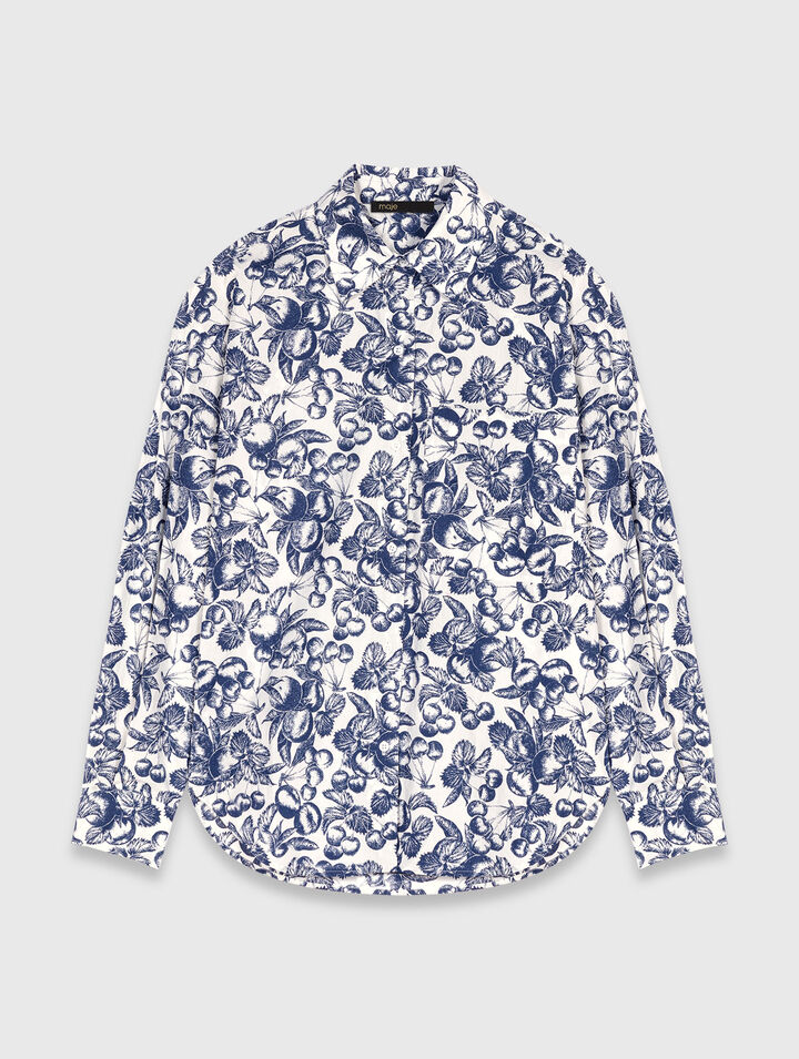 Long patterned shirt