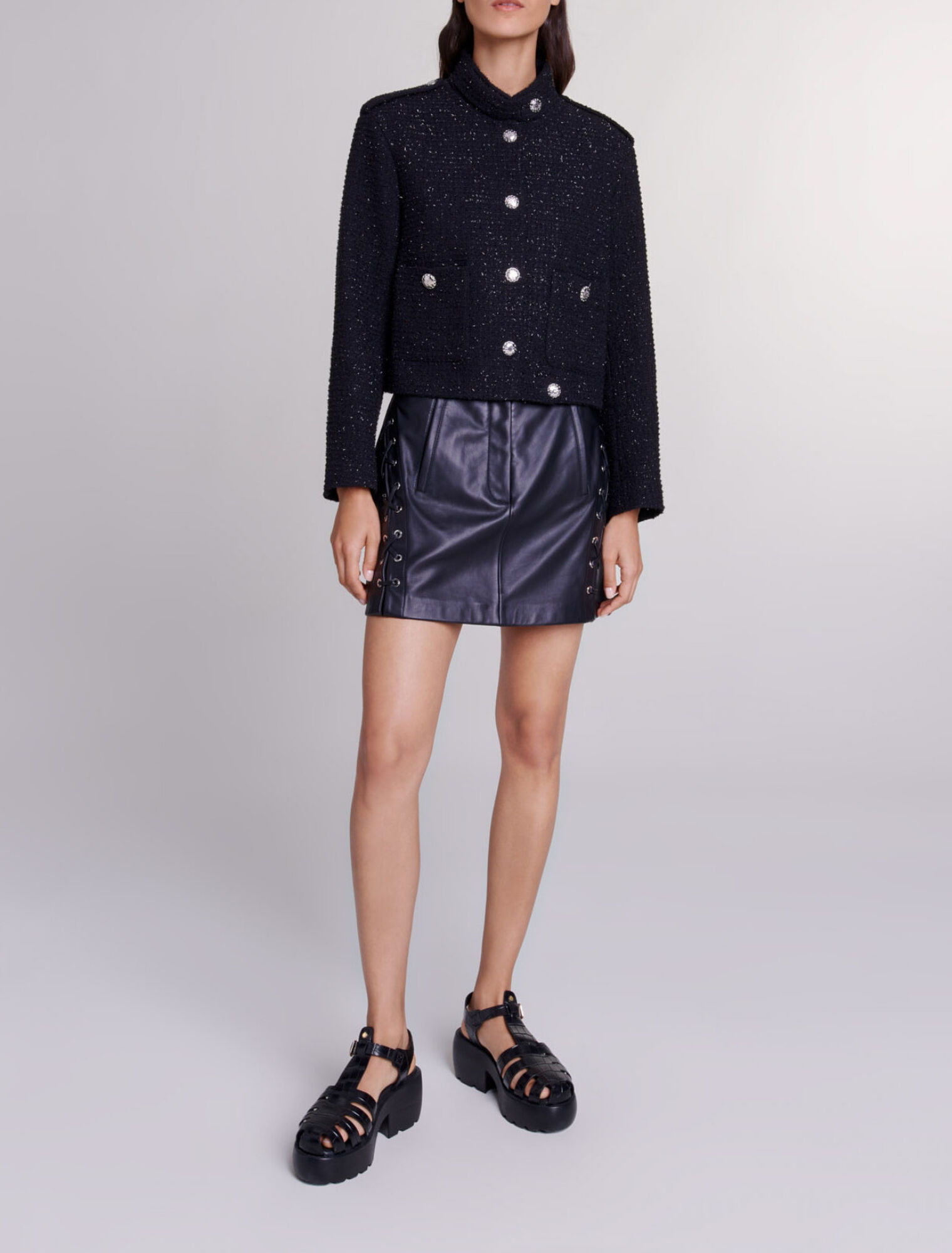 Short tweed jacket