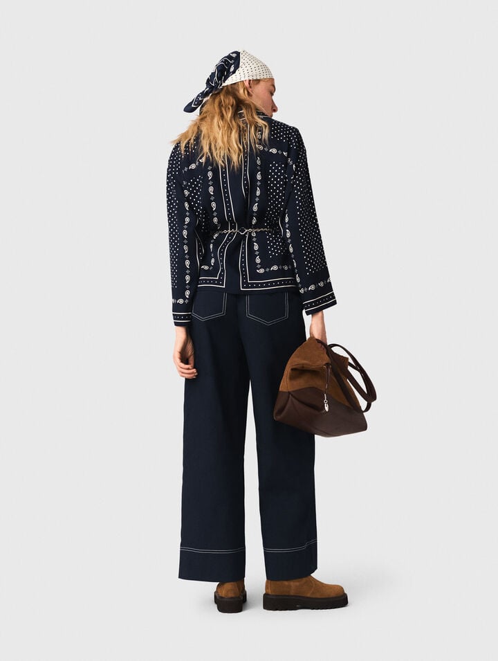 Flowing printed shirt