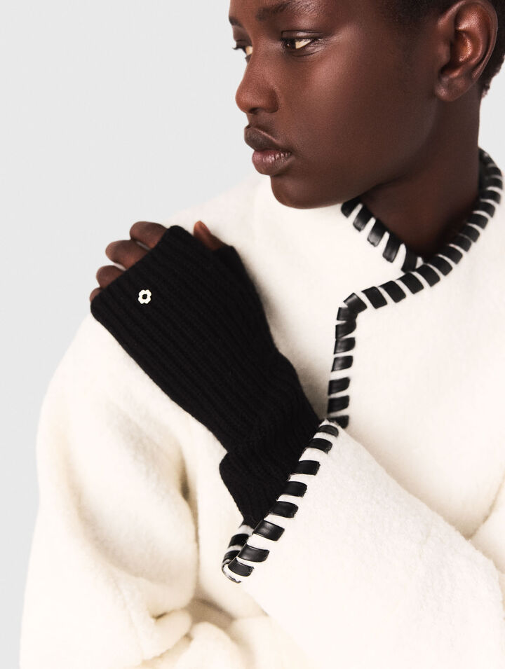 Manteau doublé avec ruban contrasté