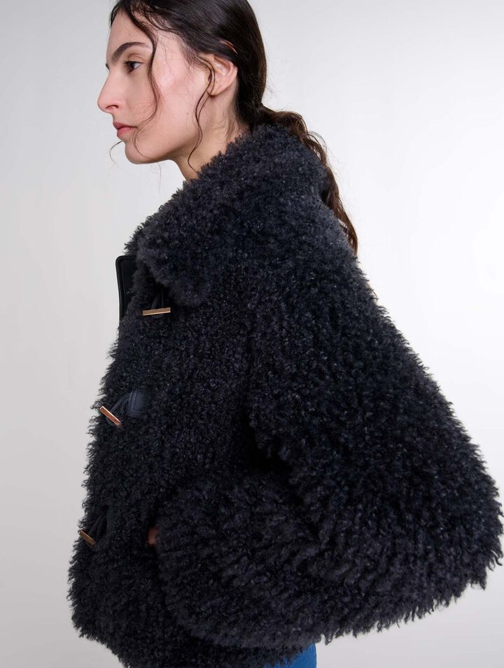 Manteau court en bouclette