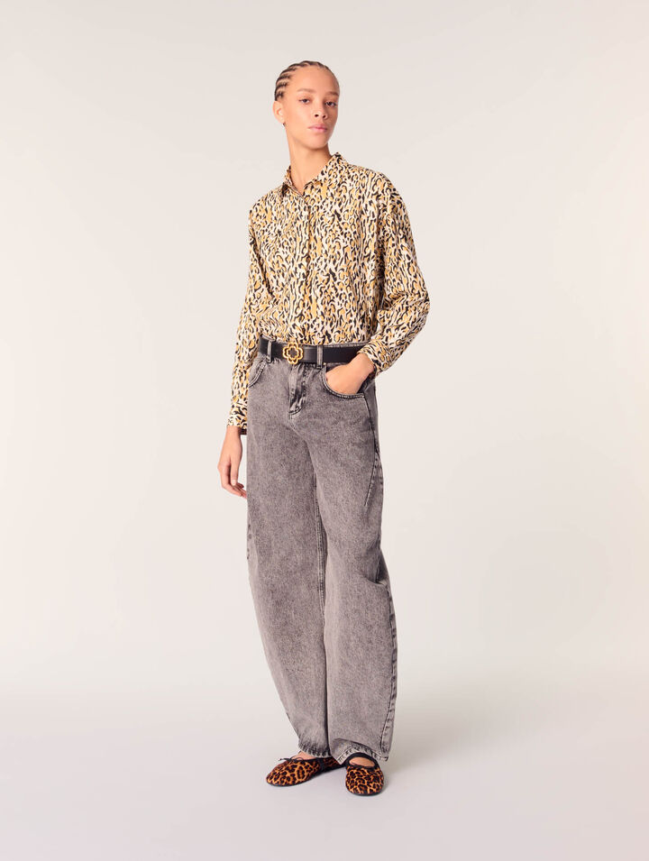 Chemise à imprimé leopard