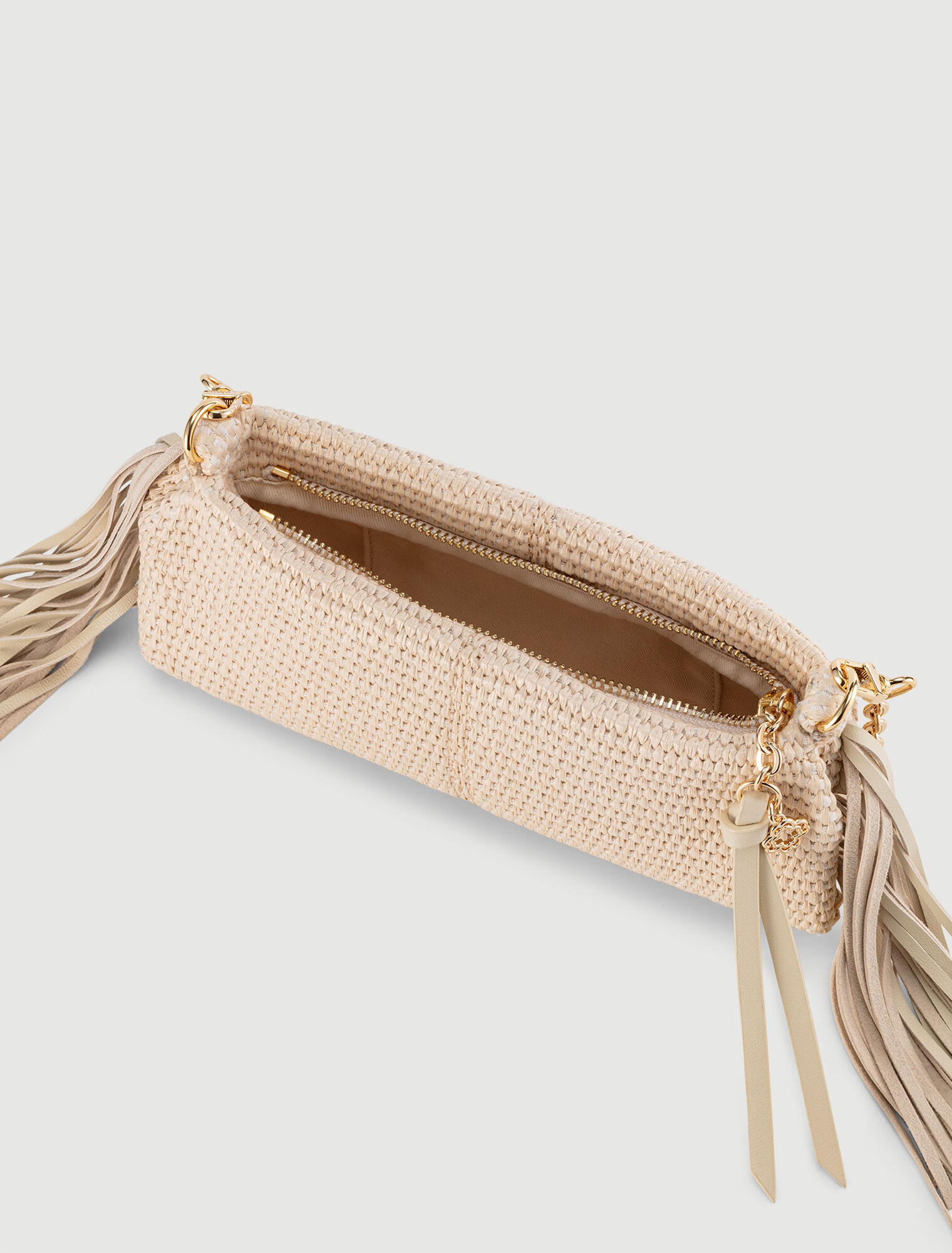 Pochette Miss M pouch effet raphia