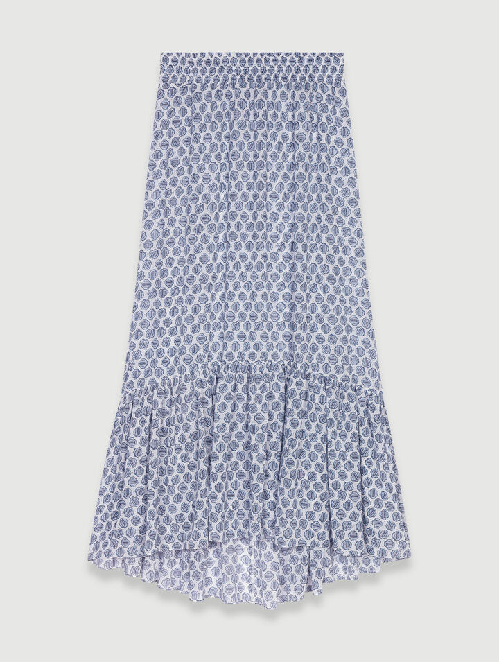 Jupe longue asymétrique
