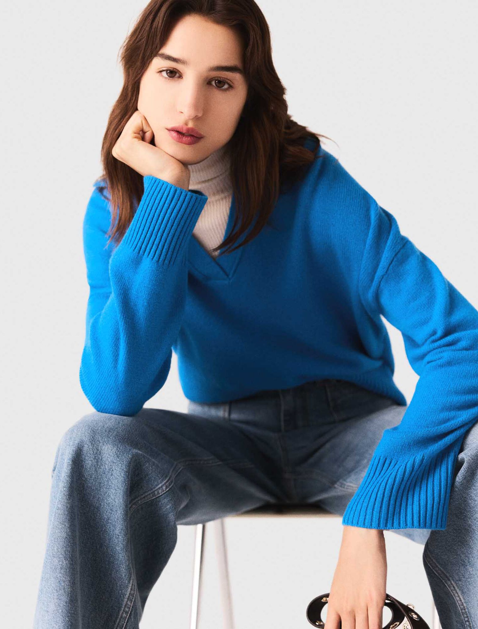 Pull en laine mélangée