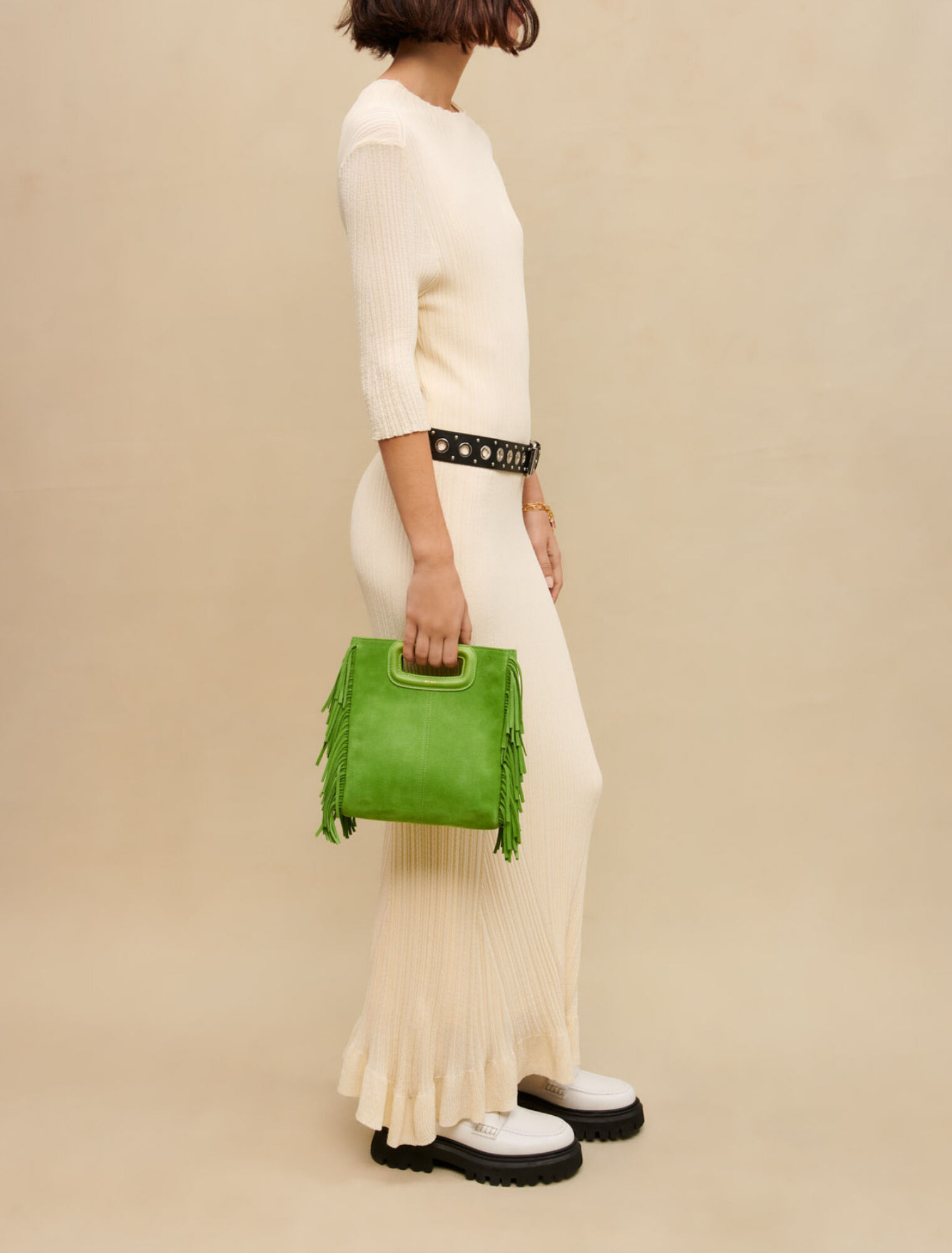 Robe longue en maille