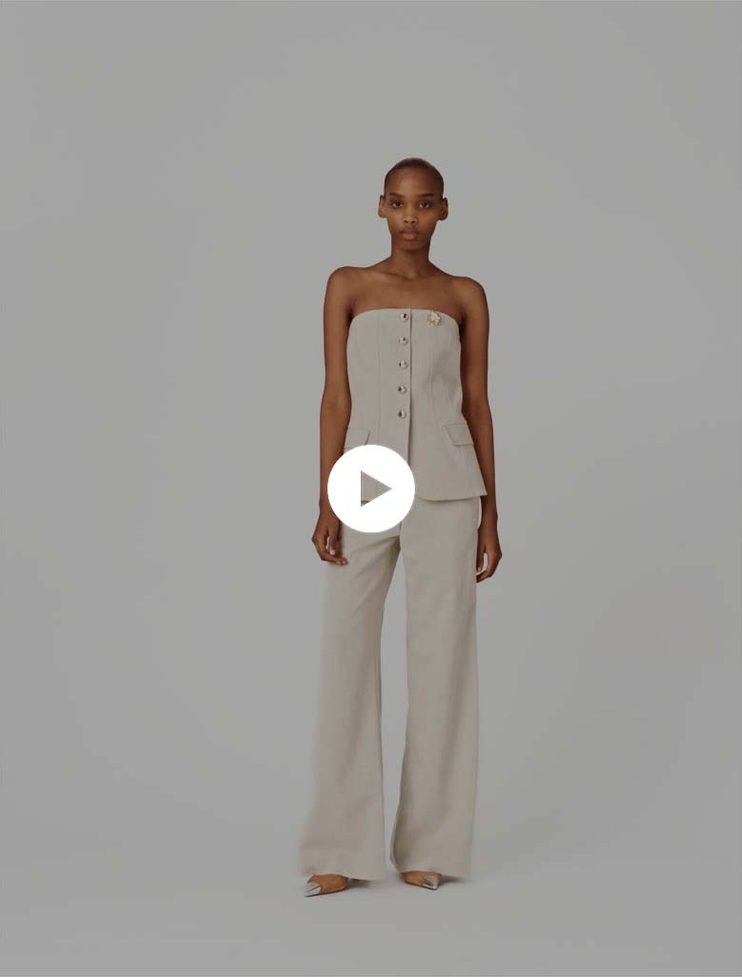 Top bustier de tailleur