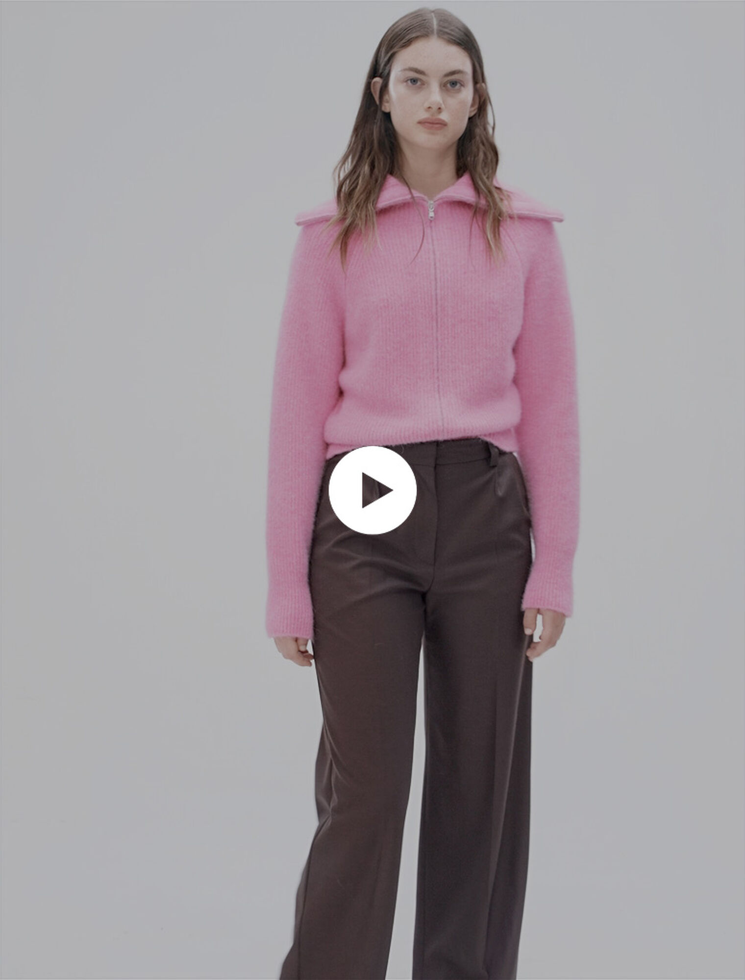 Wide-leg suit trousers