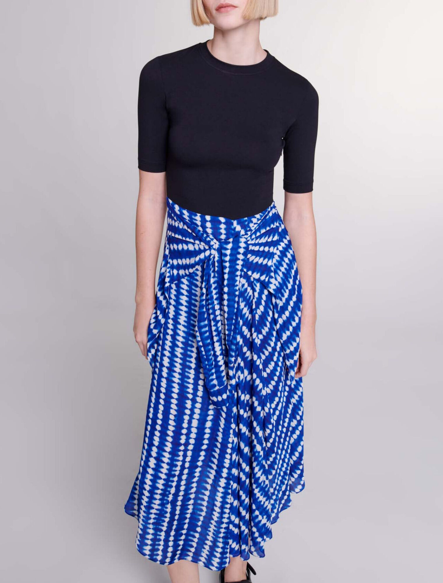 Robe longue effet 2-en-1