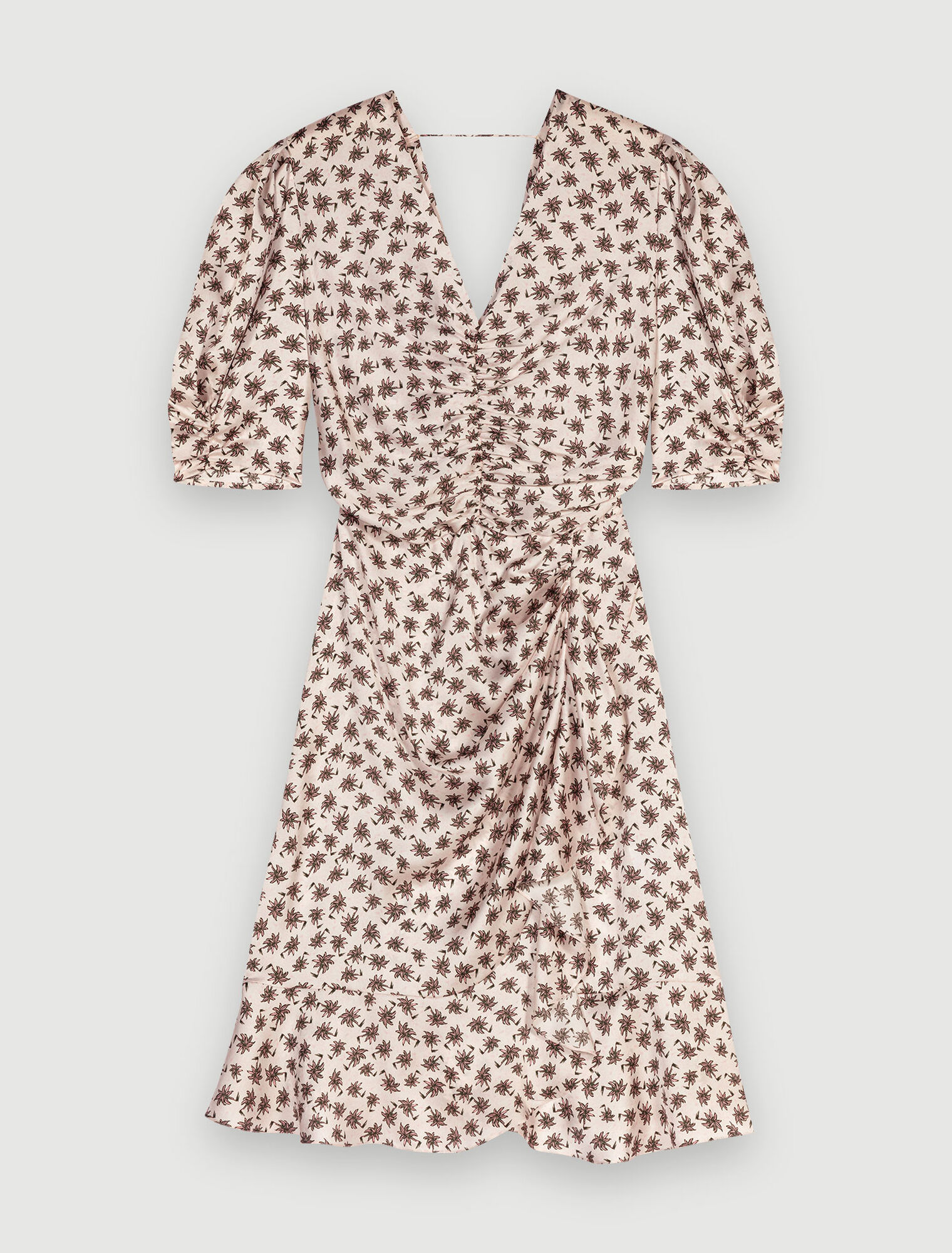 Palm print dress