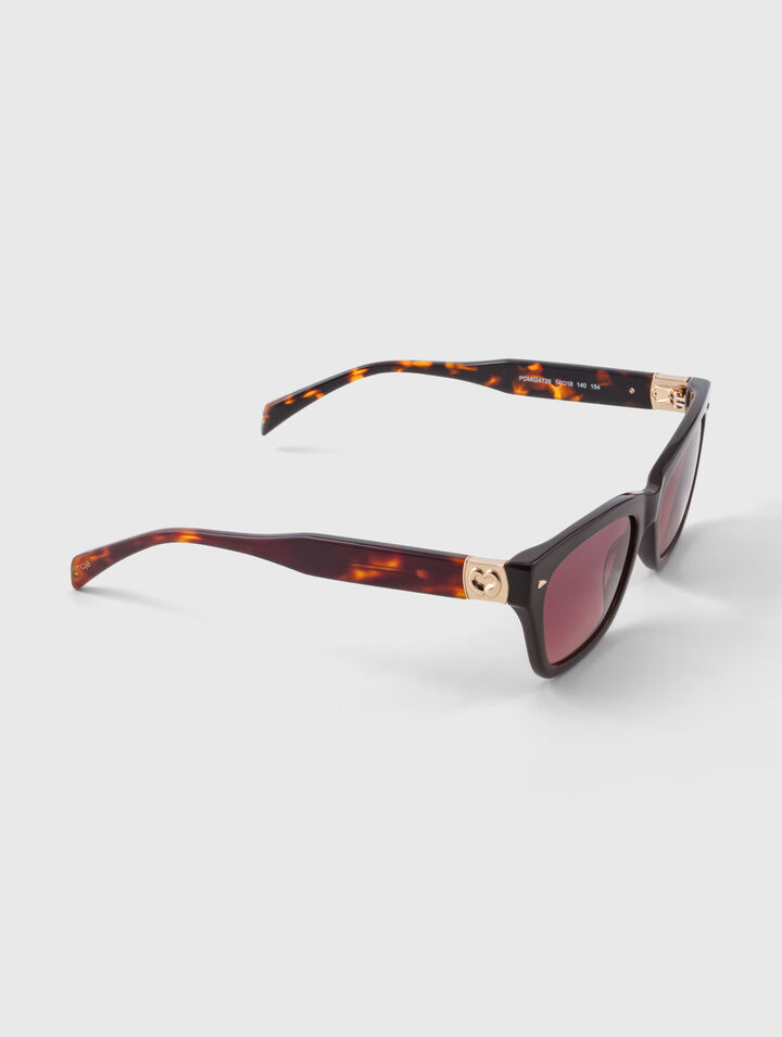 Lunettes rectangles en ac&eacute;tate