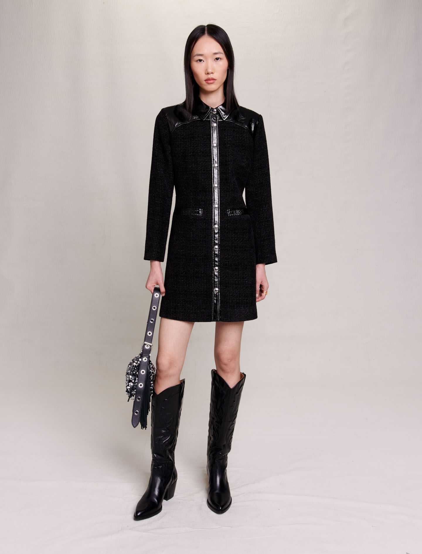 Robe en tweed maje 2025
