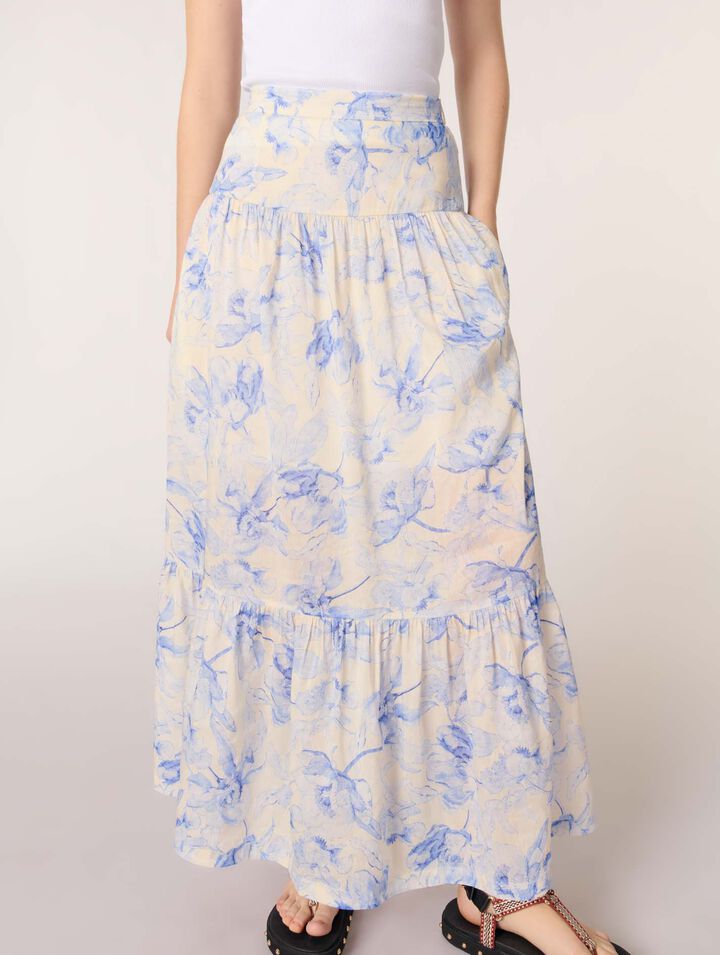 Jupe longue imprimé floral