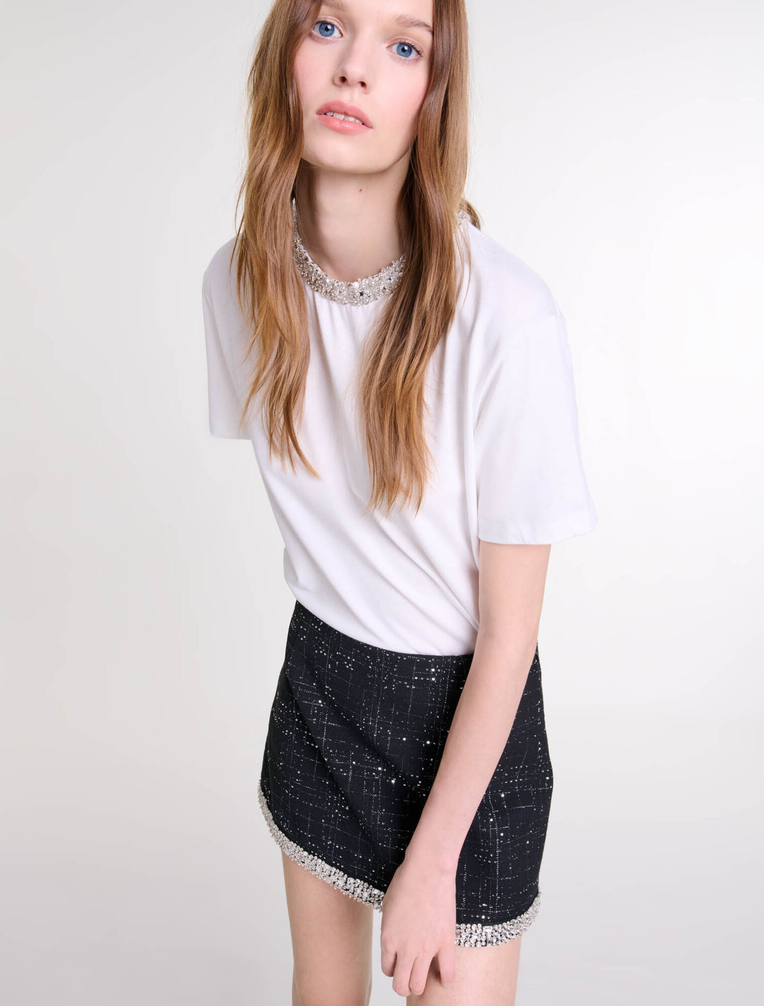 Sequinned skort