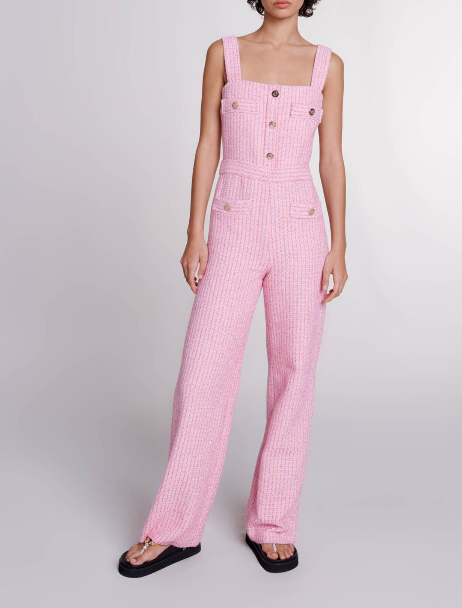 Tweed dungarees