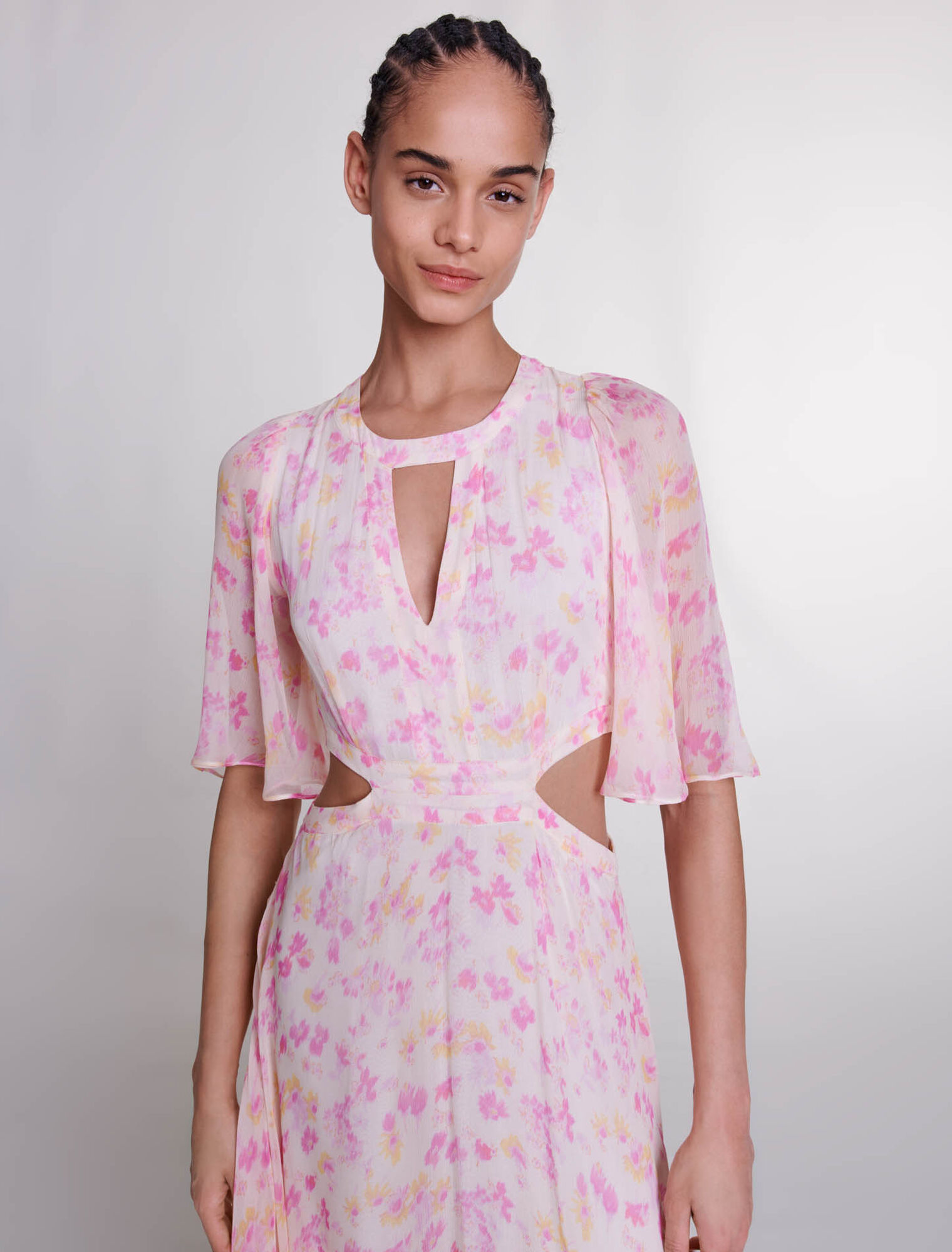 Robe longue à imprimé fleuri