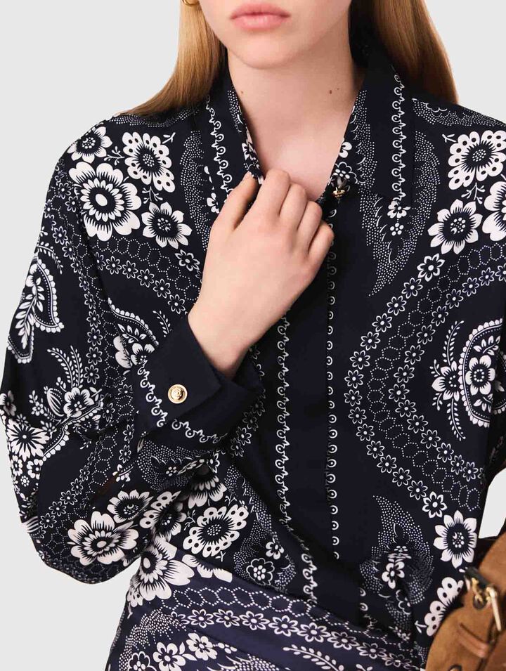 Chemise fluide imprimée